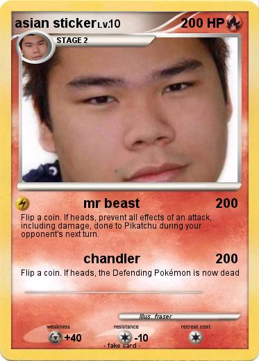 Pokemon asian sticker