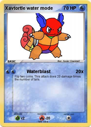 Pokemon Xavtortle water mode