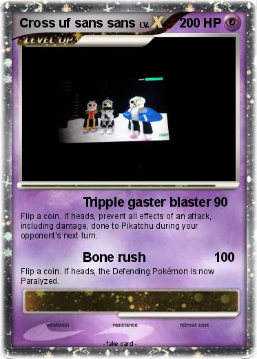 Pokemon Cross uf sans sans