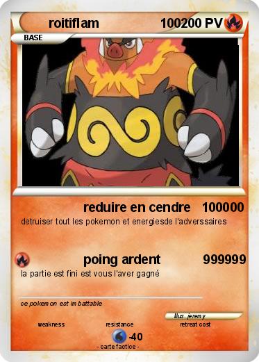 Pokemon roitiflam                 100