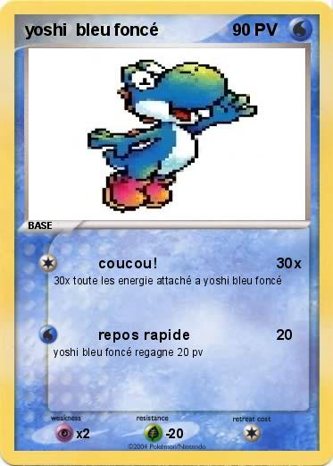 Pokemon yoshi  bleu foncé 