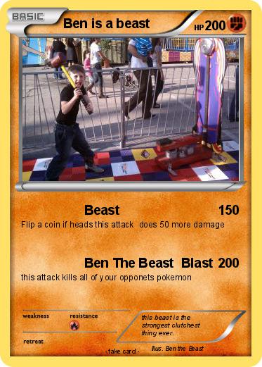 Pokemon Ben is a beast