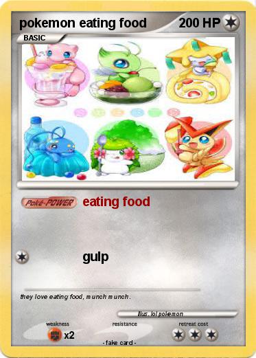 Pokemon pokemon eating food