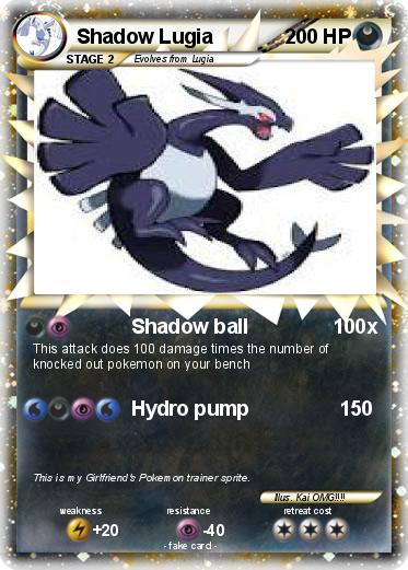 Pokemon Shadow Lugia