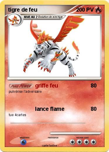 Pokemon tigre de feu