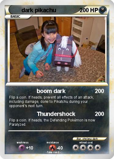 Pokemon dark pikachu