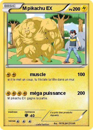 Pokemon M pikachu EX