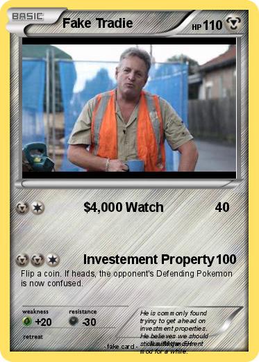 Pokemon Fake Tradie