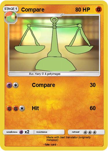 Pokemon Compare