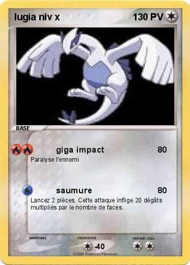 Pokemon lugia niv x