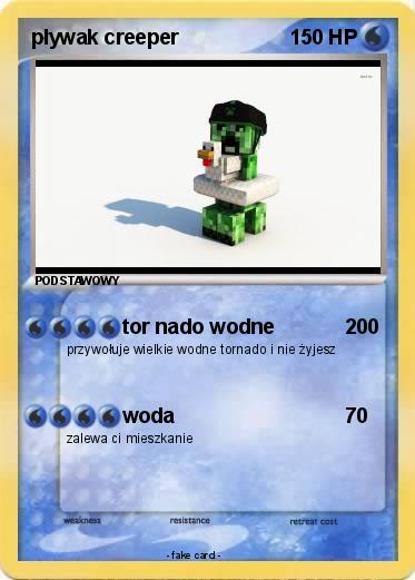 Pokemon pływak creeper