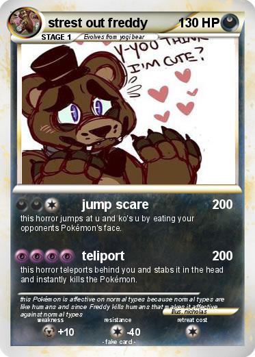 Pokemon strest out freddy