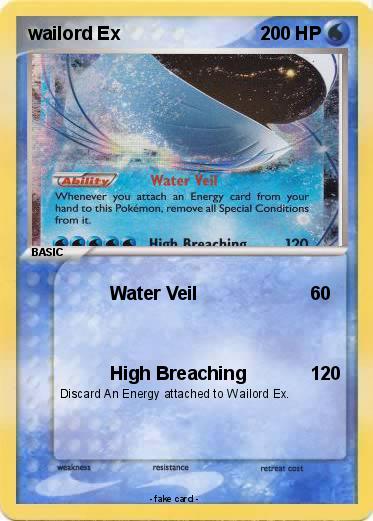 Pokemon wailord Ex