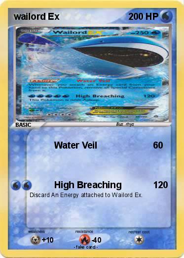 Pokemon wailord Ex