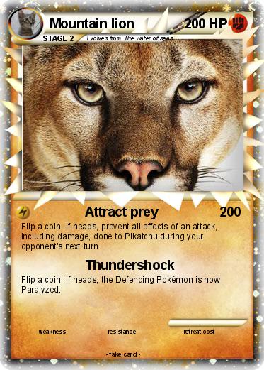 Pokemon Mountain lion