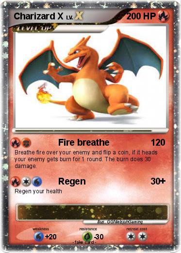 Pokemon Charizard X