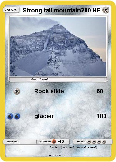 Pokemon Strong tall mountain