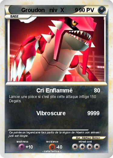 Pokemon Groudon   niv  X       9