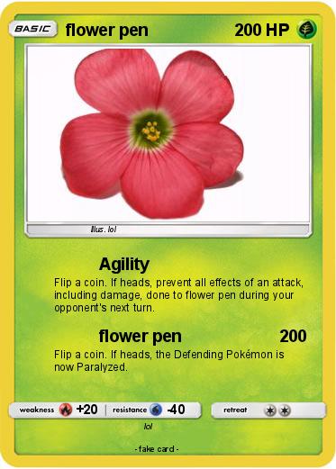 Pokemon flower pen