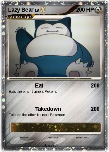Pokemon Lazy Bear