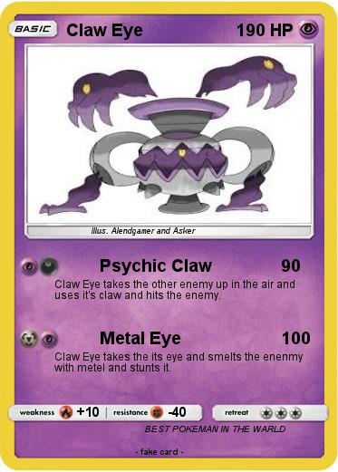 Pokemon Claw Eye