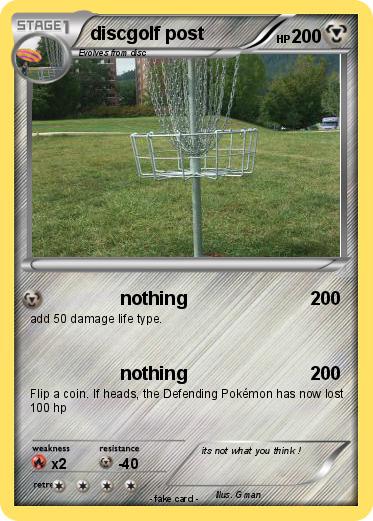 Pokemon discgolf post