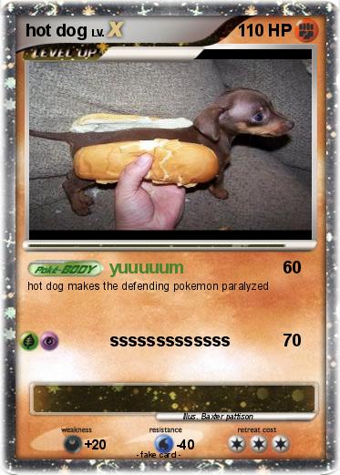 Pokemon hot dog