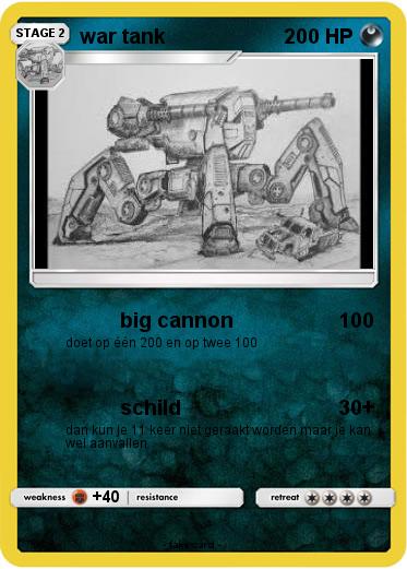 Pokemon war tank