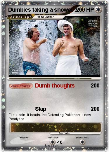 Pokemon Dumbies taking a shower