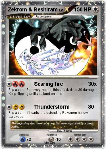 Pokemon Zekrom & Reshiram
