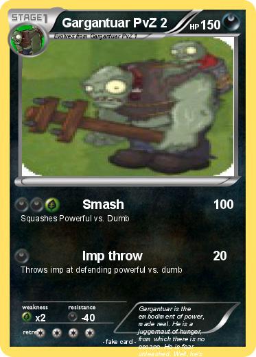 Pokemon Gargantuar PvZ 2