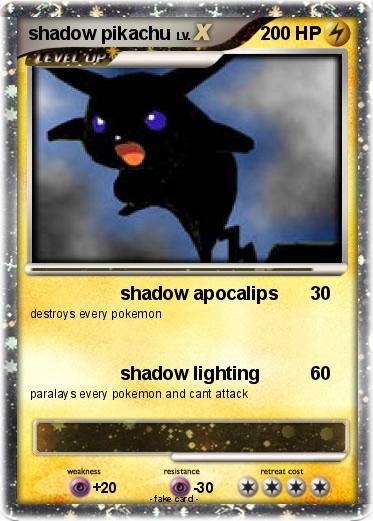 Pokemon shadow pikachu