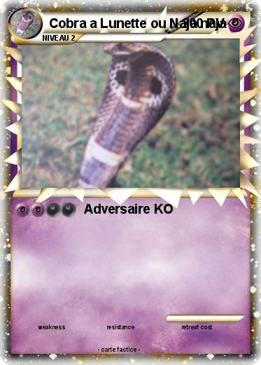 Pokemon Cobra a Lunette ou Naja naja