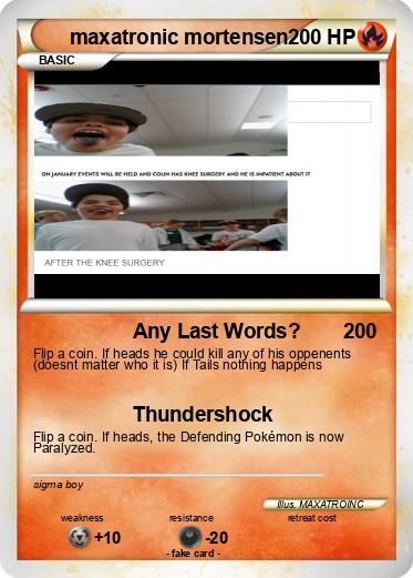 Pokemon maxatronic mortensen