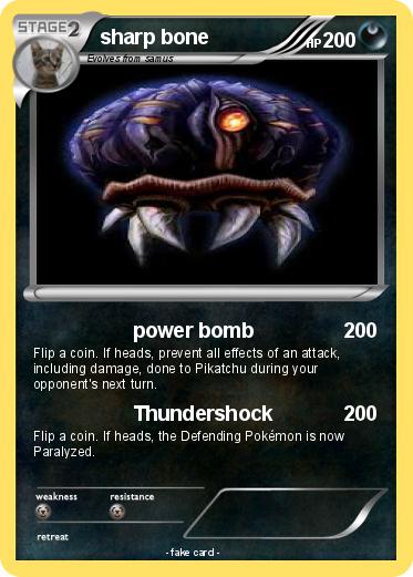 Pokemon sharp bone