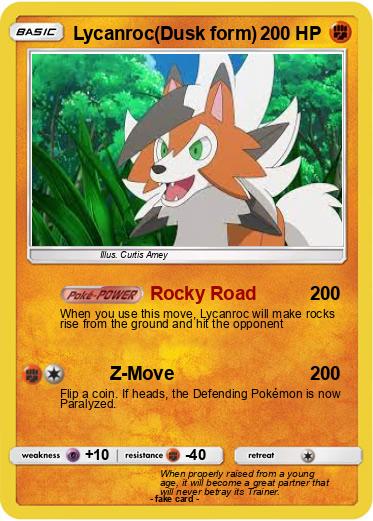 Pokemon Lycanroc(Dusk form)