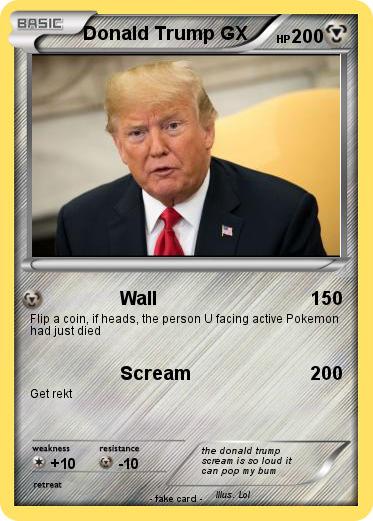 Pokemon Donald Trump GX