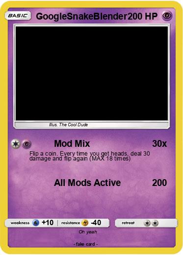 Pokemon GoogleSnakeBlender