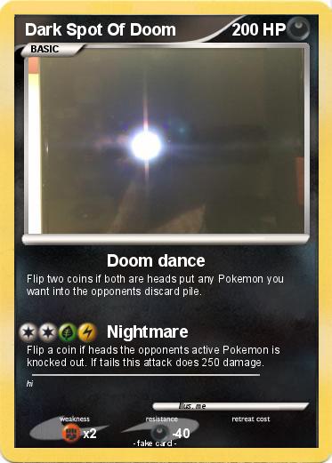 Pokemon Dark Spot Of Doom