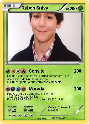 Pokemon Rúben Snivy