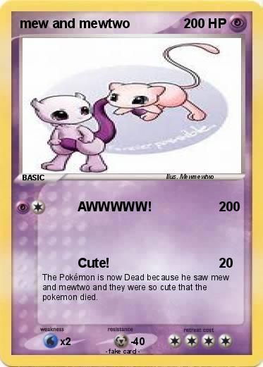 Pokemon mew and mewtwo