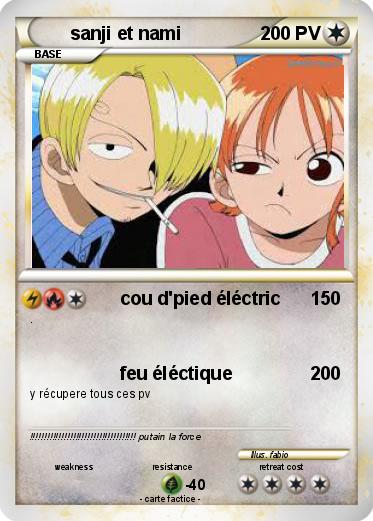 Pokemon sanji et nami