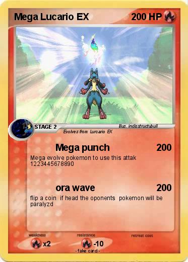 Pokemon Mega Lucario EX