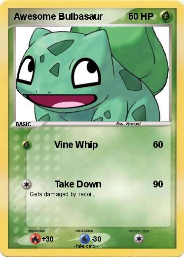 Pokemon Awesome Bulbasaur