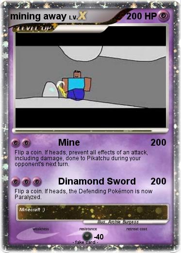 Pokemon mining away