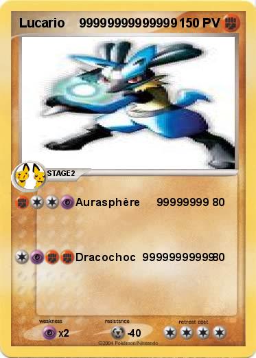 Pokemon Lucario    99999999999999