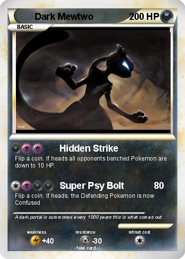 Pokemon Dark Mewtwo