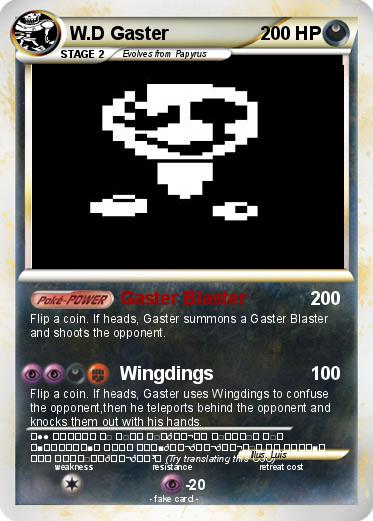 Pokemon W.D Gaster