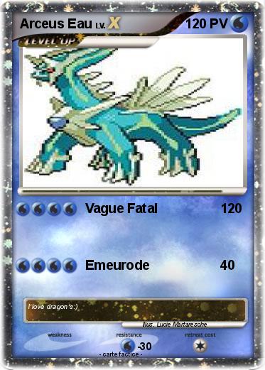 Pokemon Arceus Eau