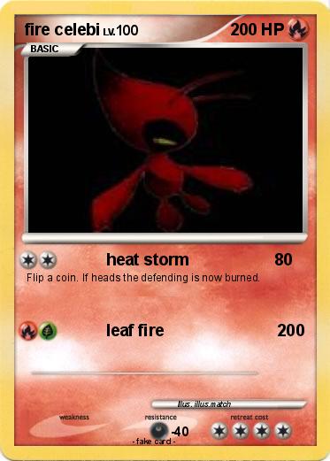 Pokemon fire celebi